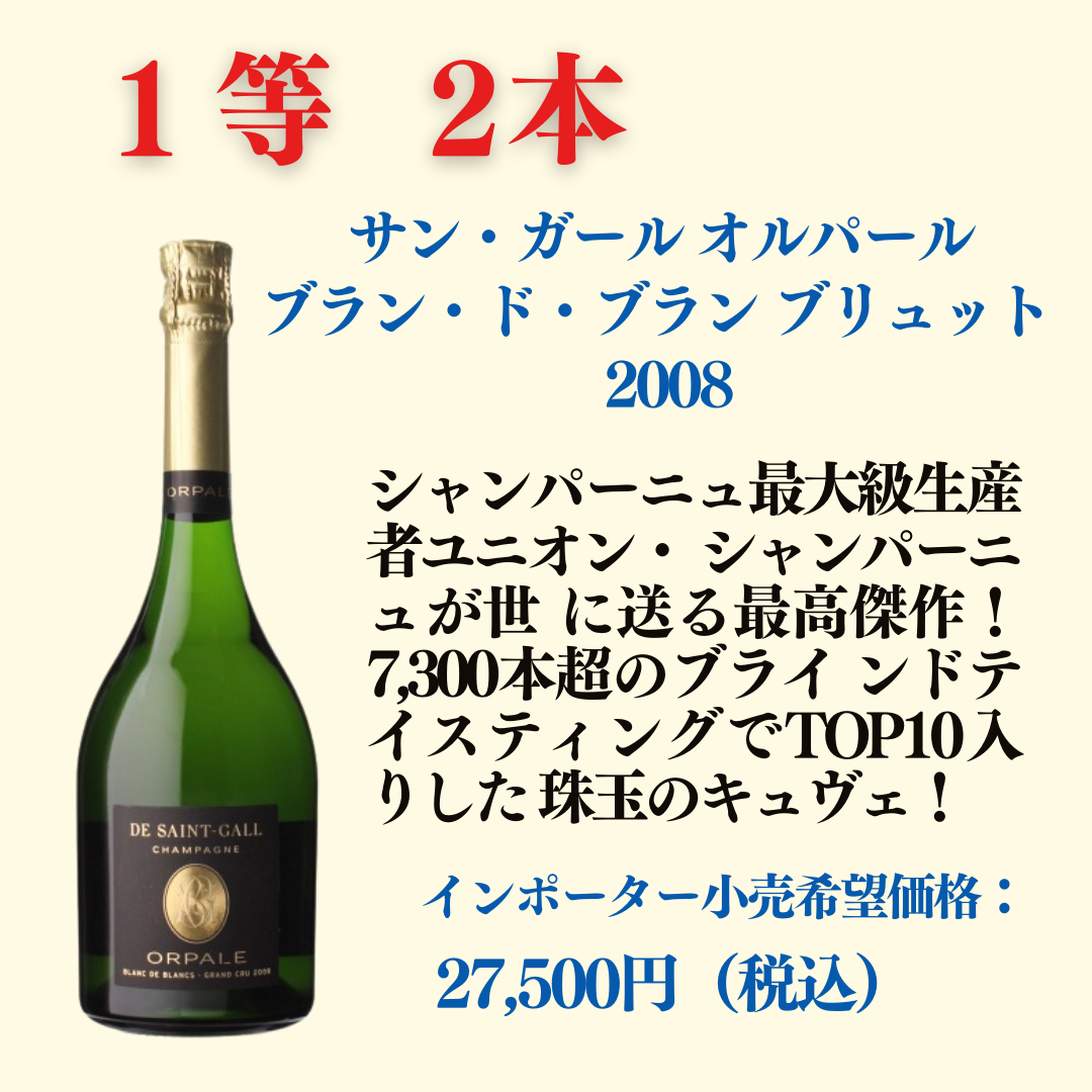 サンガール オルパール ブランドブラン 2008年 シャンパン - 酒